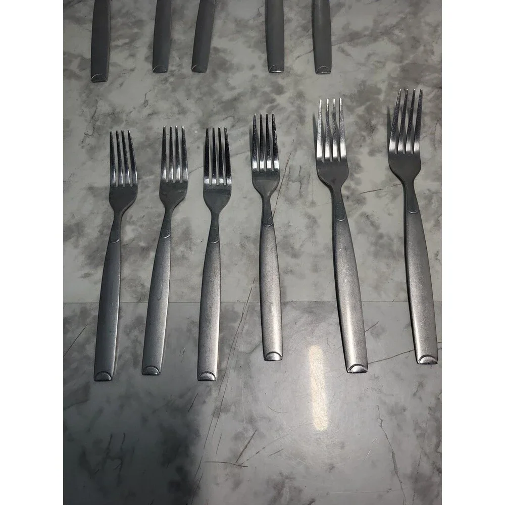 21 Pieces Cambridge Stainless Steel KIONA SAND Flatware Cutlery Dinner Utensils